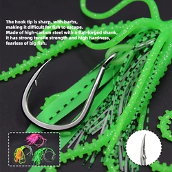 ZYZHE Deep Drop Rig con anzuelo BKK y vinilo pulpo para fondo