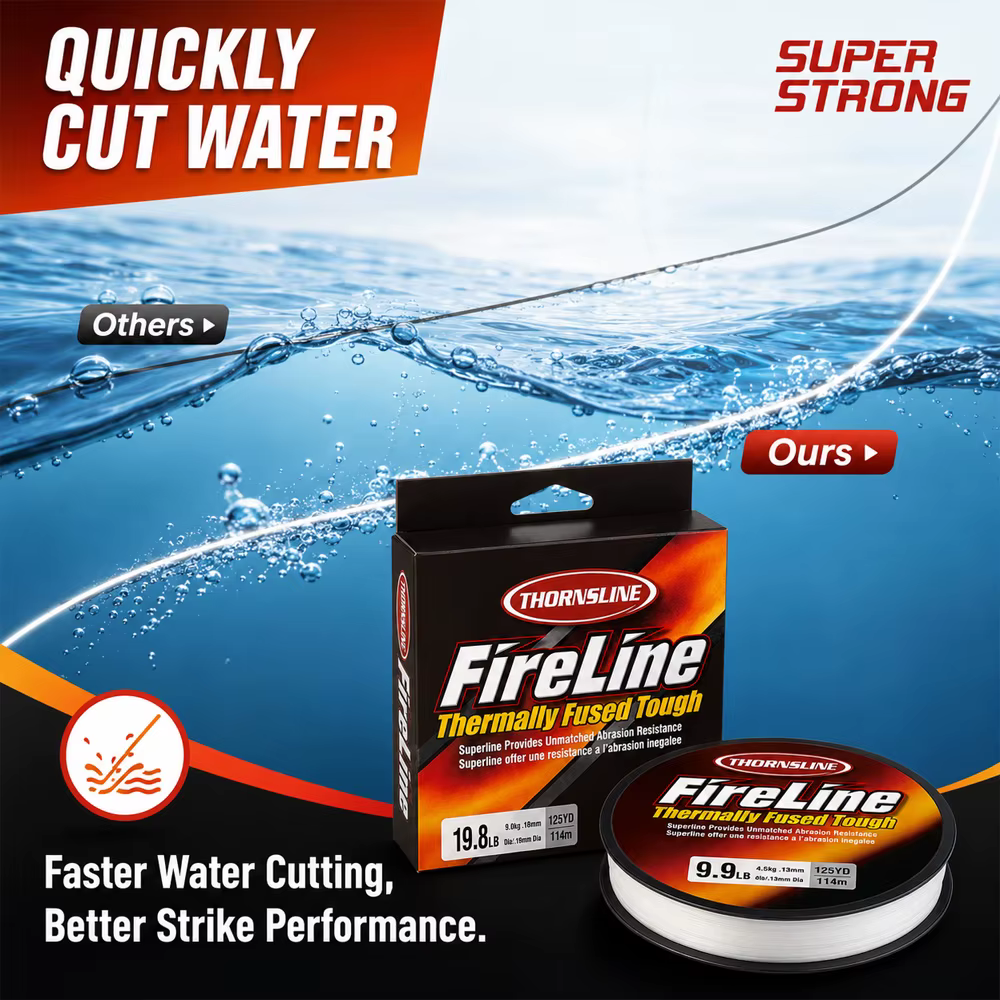 Línea Microfusible Fireline Thornsline – Ultra Suave para Pesca en Hielo - imagen 2