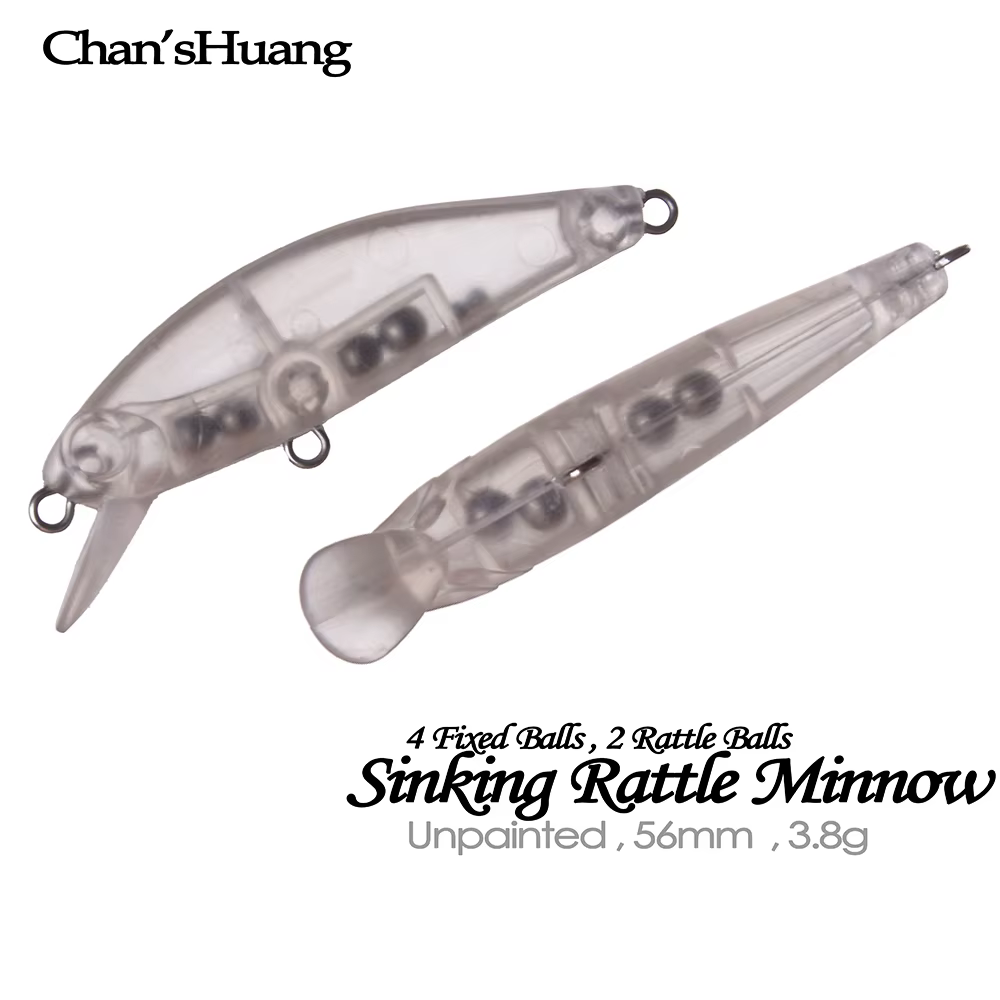 Señuelo Minnow Artificial Chan'sHuang 5,6 cm con sonajero hundido