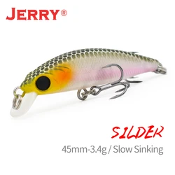 Señuelos Micro Minnow Jerry Silder ultraligeros – hundimiento lento para lubina y trucha