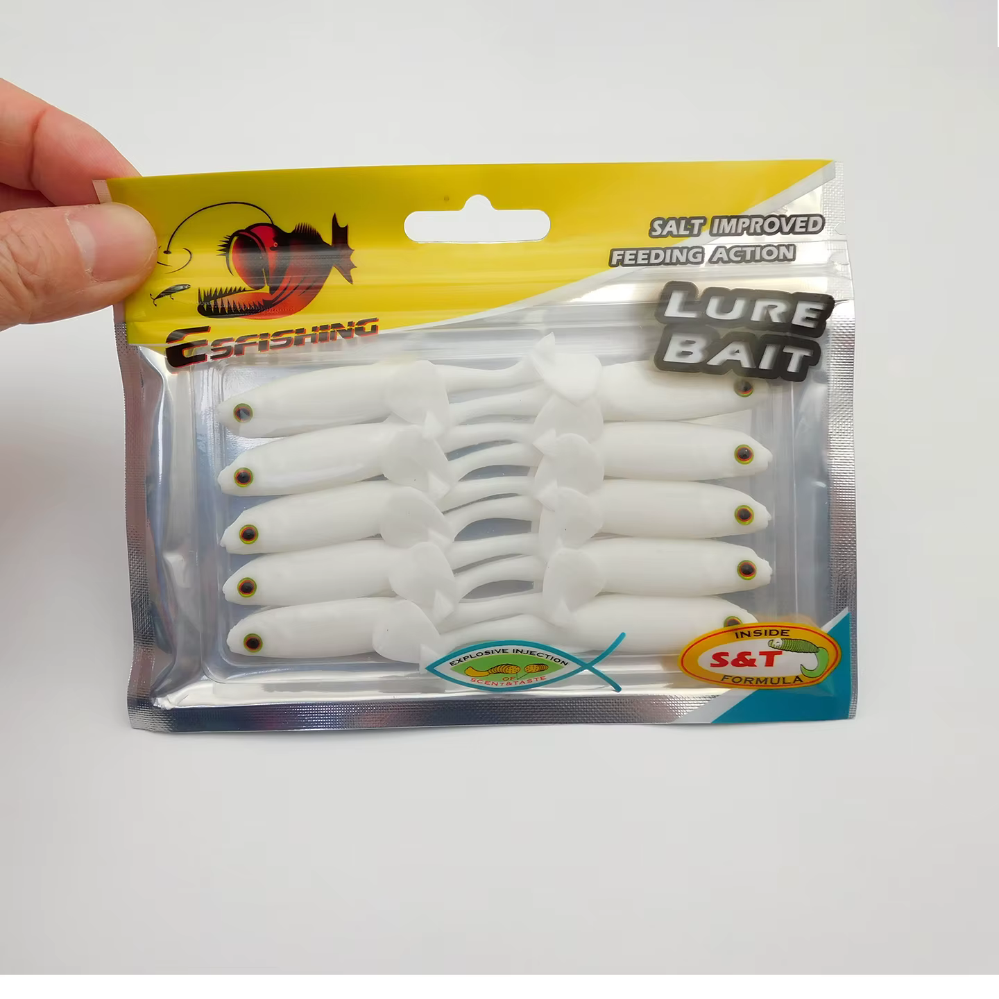 Señuelo de vinilo ESFISHING Action Shad para lucio perca y lubina - imagen 3