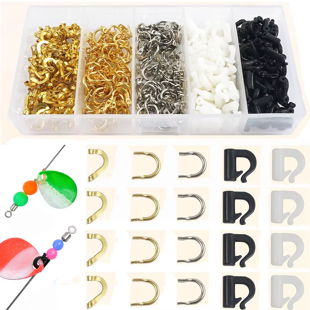 Kit terminales giratorios en U de acero inoxidable para pesca - imagen 2