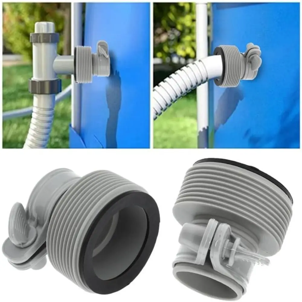 Adaptador de manguera Tipo B goma y metal para bomba filtro - imagen 3