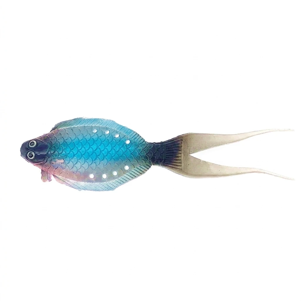 Señuelo blando realista de anguila para pesca marina de pez plano