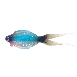 Señuelo blando realista de anguila para pesca marina de pez plano