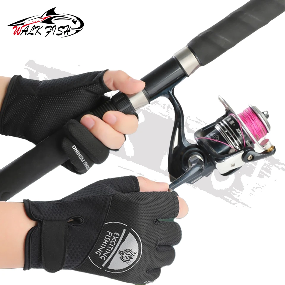 Guantes de pesca WALK FISH de verano con dedos descubiertos - imagen 2