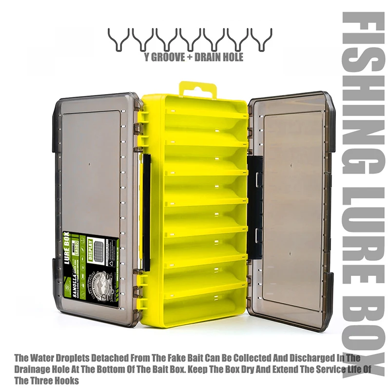 Caja de aparejos compacta doble cara impermeable para pesca - imagen 3
