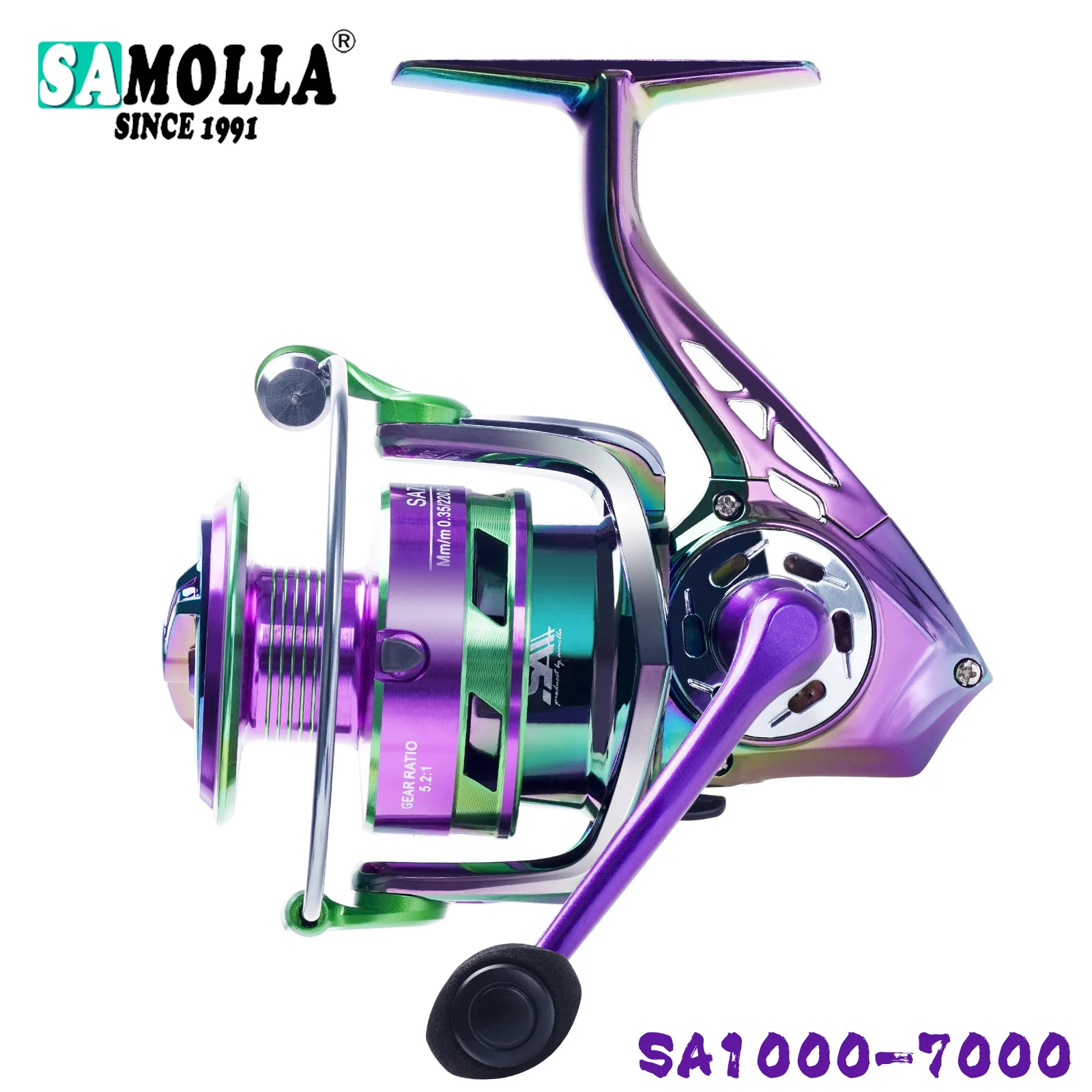 Carrete Spinning Samolla Agua Salada – Freno 10KG - imagen 2