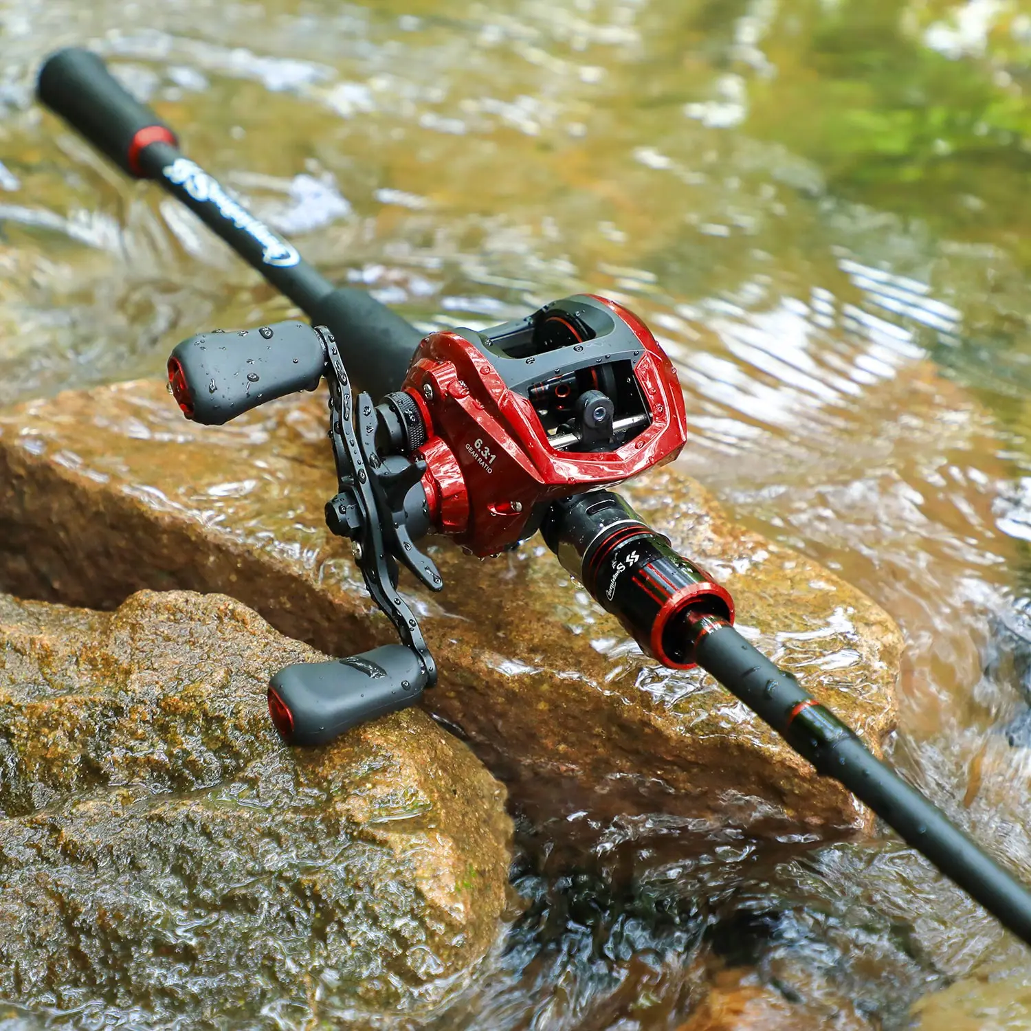 Caña de pescar Sougayilang baitcasting completa