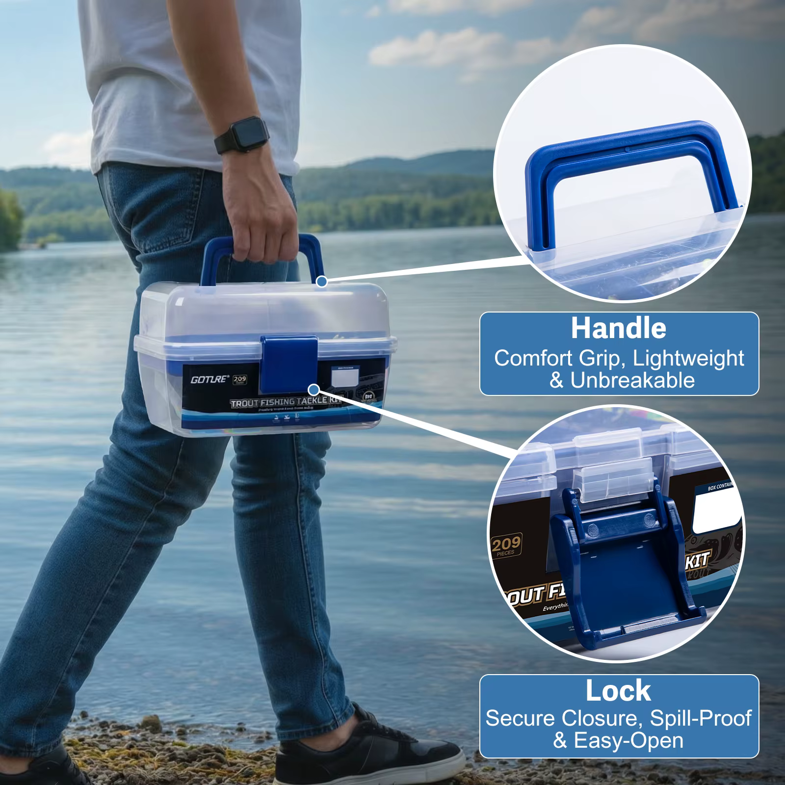 Goture kit de señuelos para trucha con caja de aparejos - imagen 2