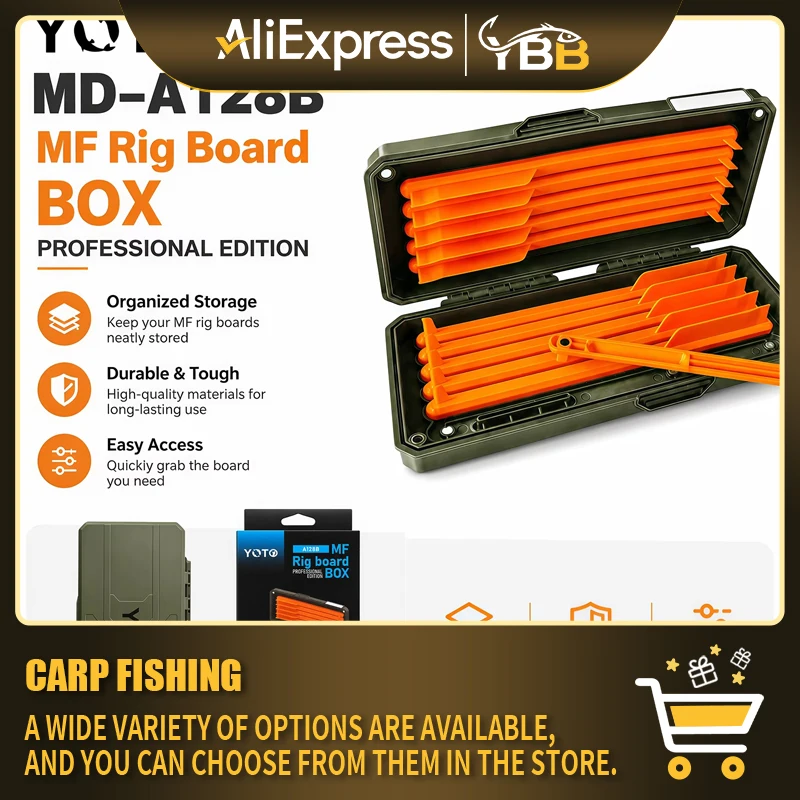 Caja de almacenamiento para rigs de carpa con enrolladores magnéticos