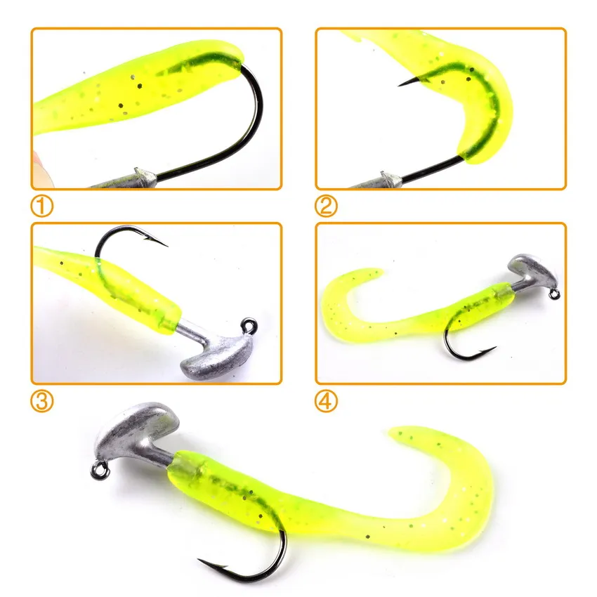 Anzuelos Jig Head con plomo reforzados de acero al carbono TEASER - imagen 2