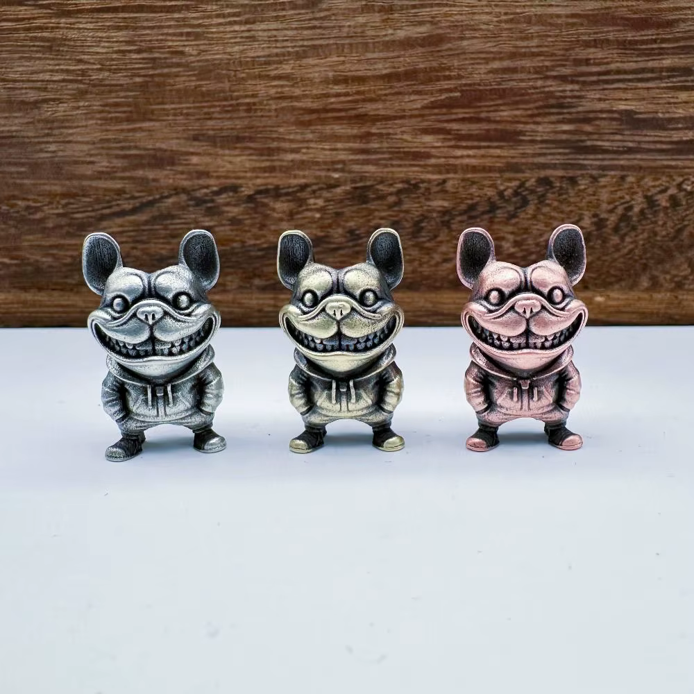Lanyard Paracord Bulldog, trenzado a mano con remate de latón - imagen 2