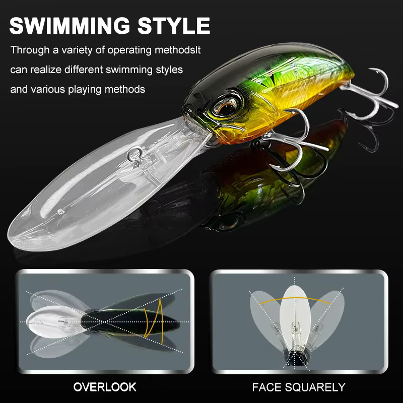 Crankbait 41g 14,6 cm lengüeta larga para lucio y lubina - imagen 2