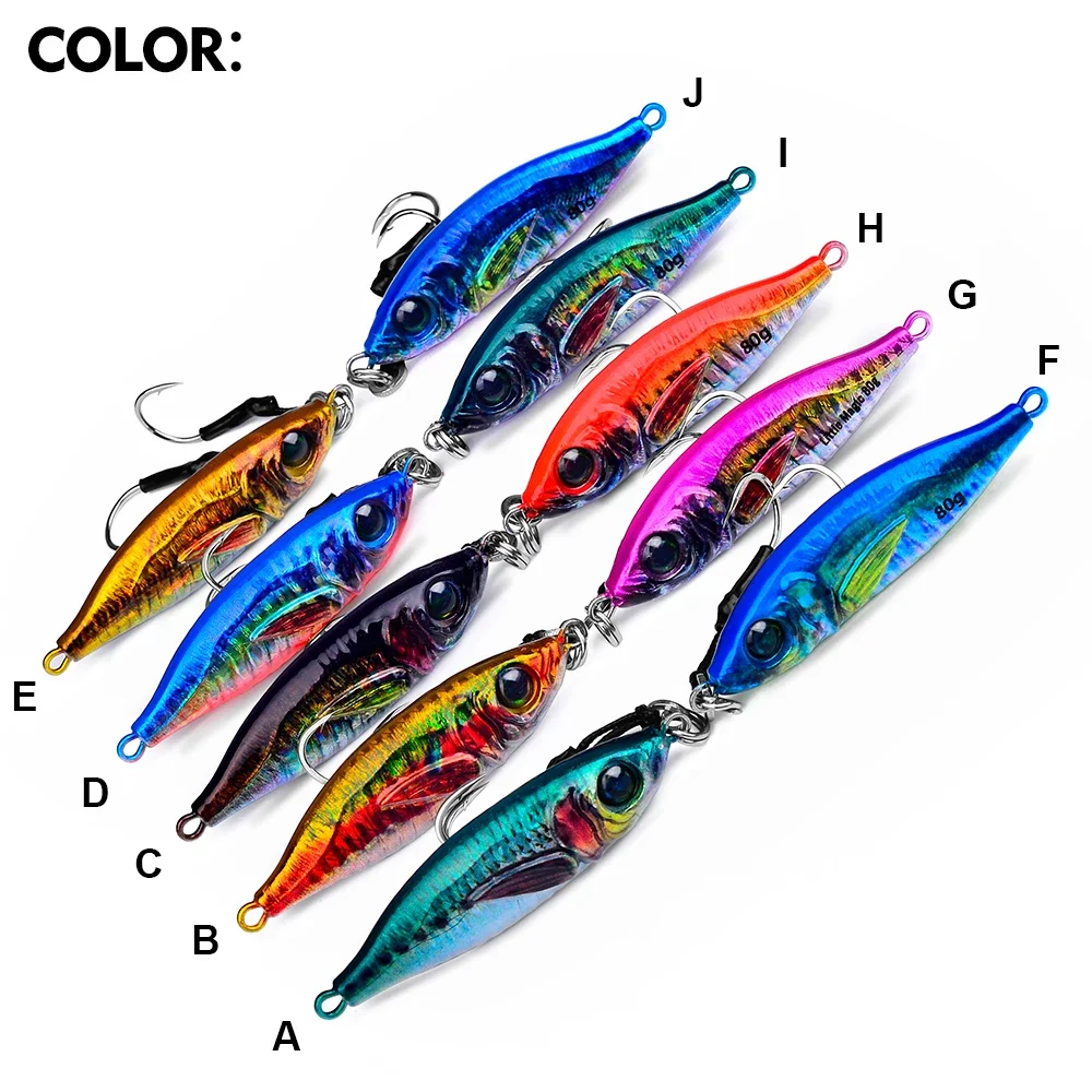 PROBEROS Jerkbait metálico con ojos 3D y acabado luminoso y para lucio - imagen 2