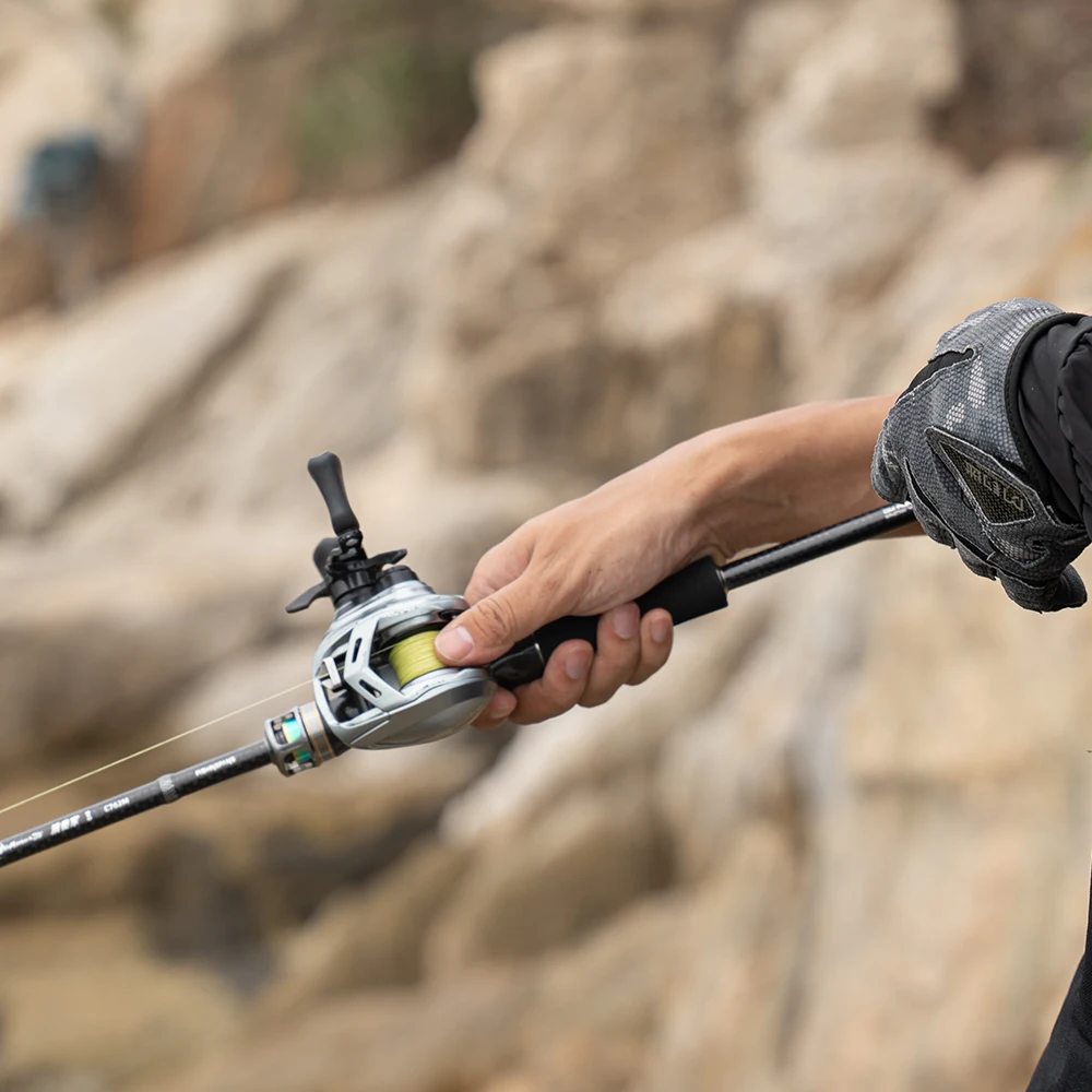 FISHINGFANS T1100S caña de pescar giratoria con guías titanio y carbono - imagen 3