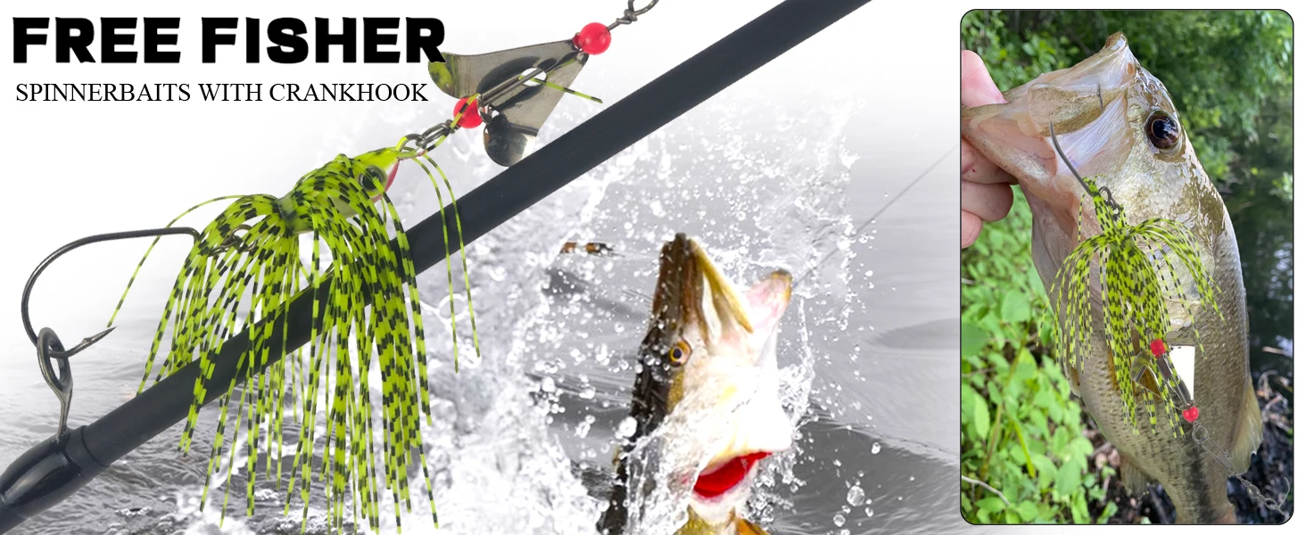 Spinnerbait con hoja metálica y ojos 3D