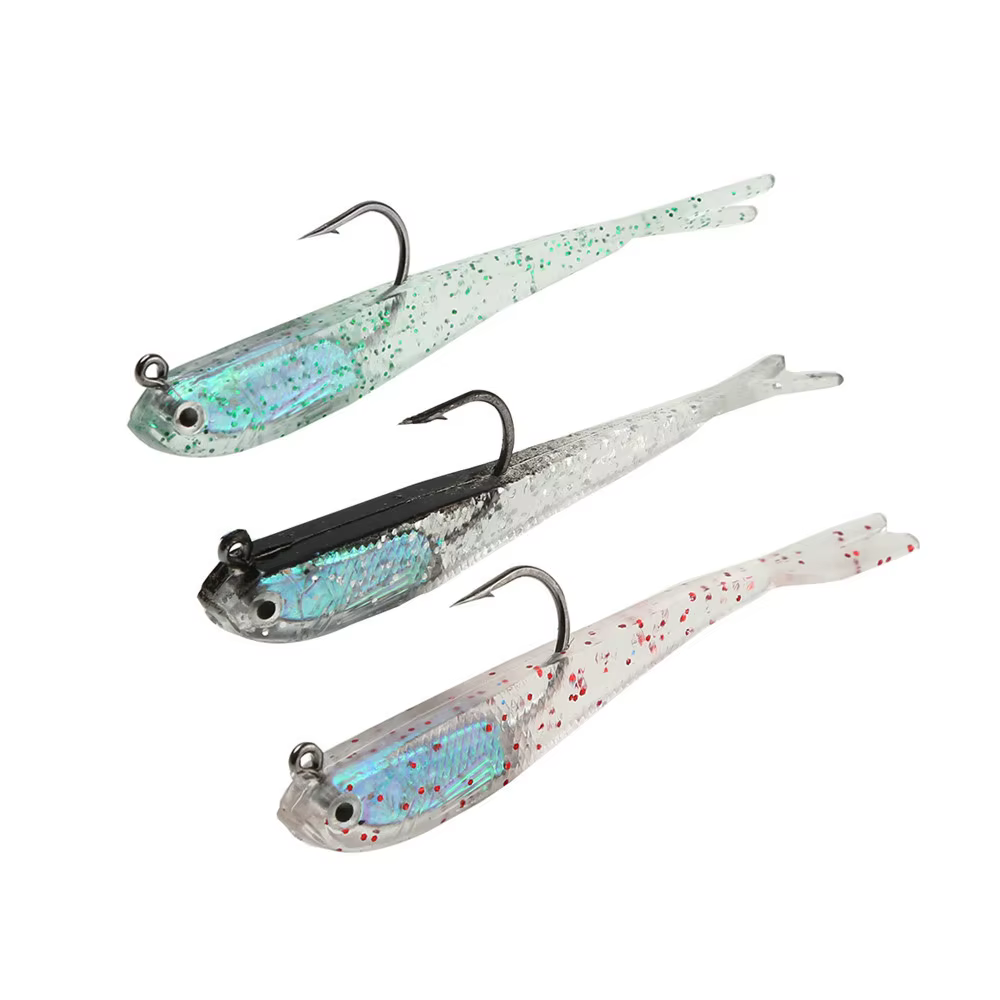 Jig Head de plomo negro para vinilo - imagen 4