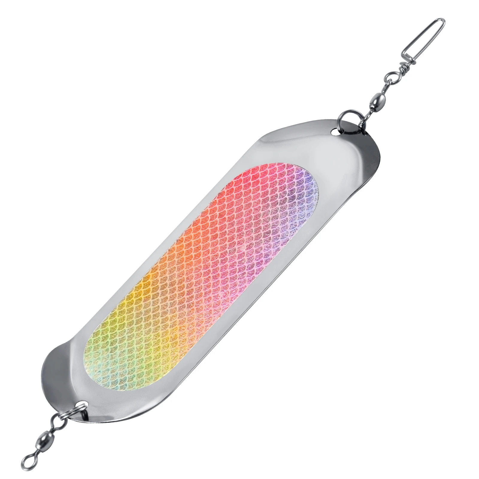 Señuelo Metal Jig Dodger Flasher para trolling surf lanzado lubina