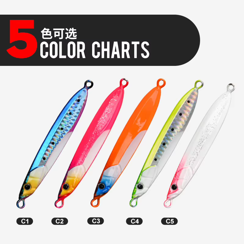 Metal Jig Teaser J169 Slow Fall – Luz UV y Láser para agua salada - imagen 4