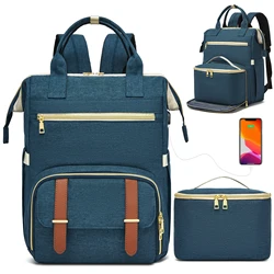 Mochila para portátil de 15,6 pulgadas con USB y compartimento térmico