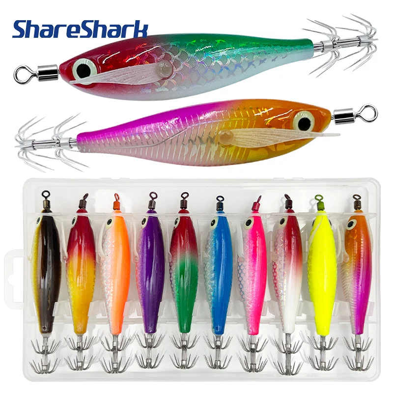 ShareShark Egi de calamar con luz brillante – diseño horizontal - imagen 3