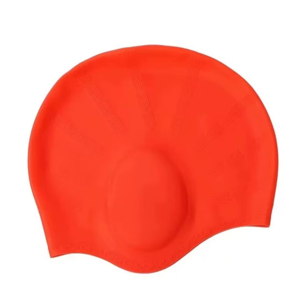 Gorro de natación de silicona antideslizante con protección auditiva - imagen 4
