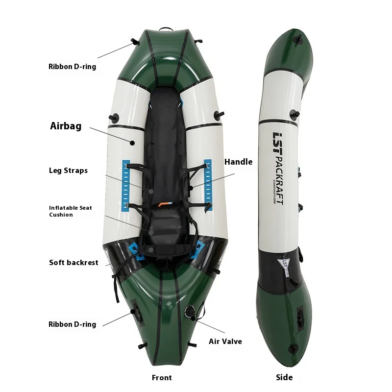 LST Packraft kayak ligero para pesca a la deriva al aire libre