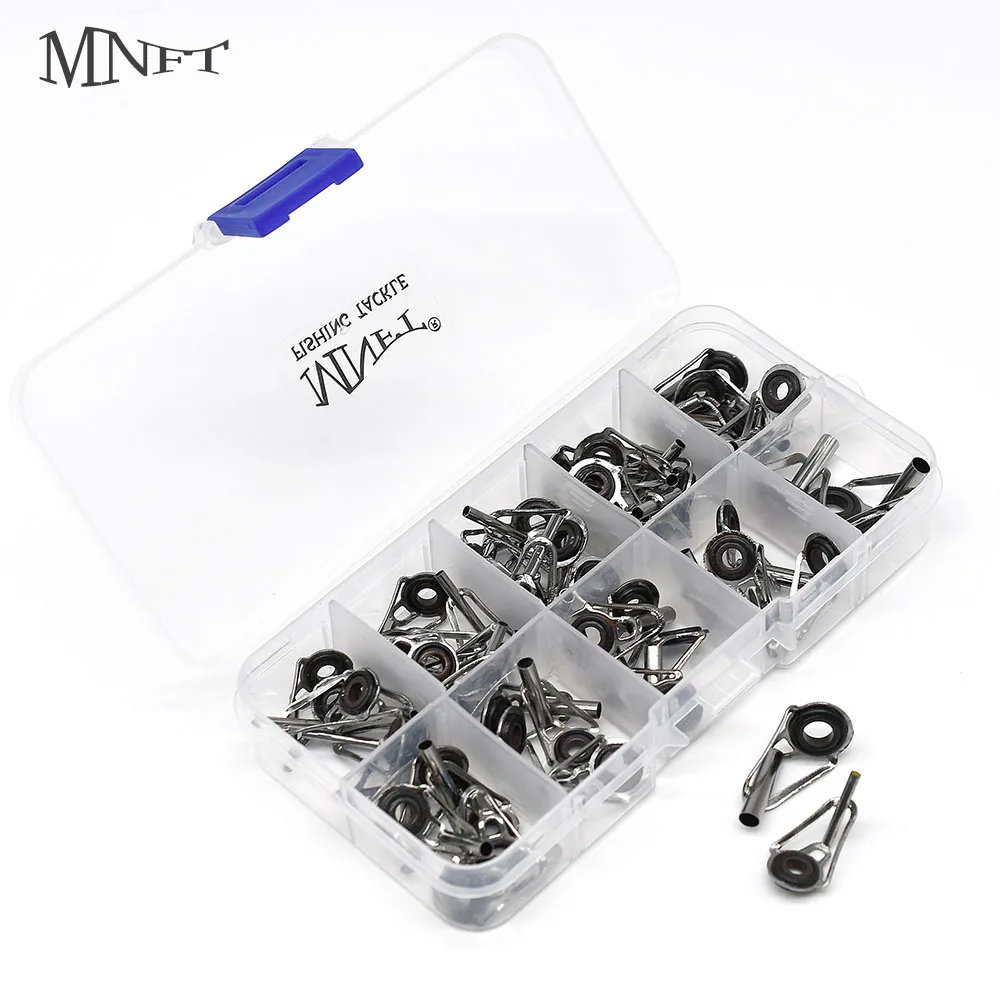 MNFT Kit reparación ojos punta caña pescar – Anillos cerámicos inox - imagen 2