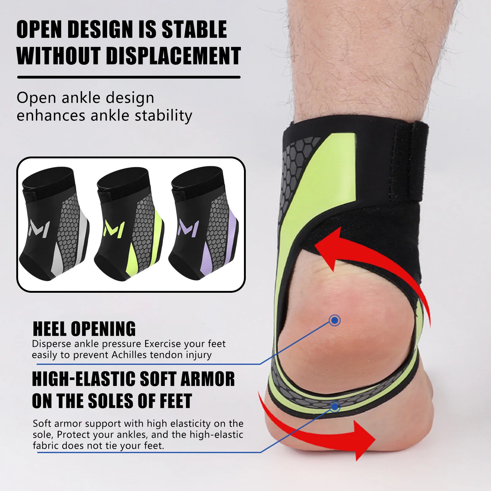 Tobillera deportiva transpirable para esguinces y tendinitis - imagen 2