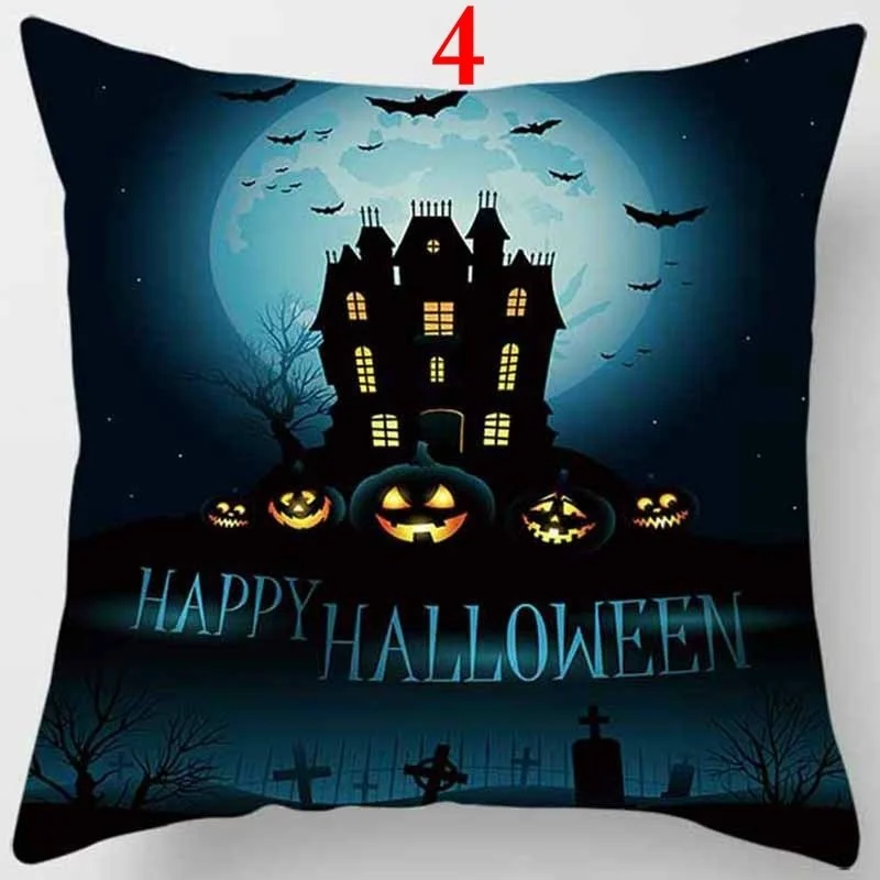 Funda cojín Halloween calavera de calabaza para decoración - imagen 4