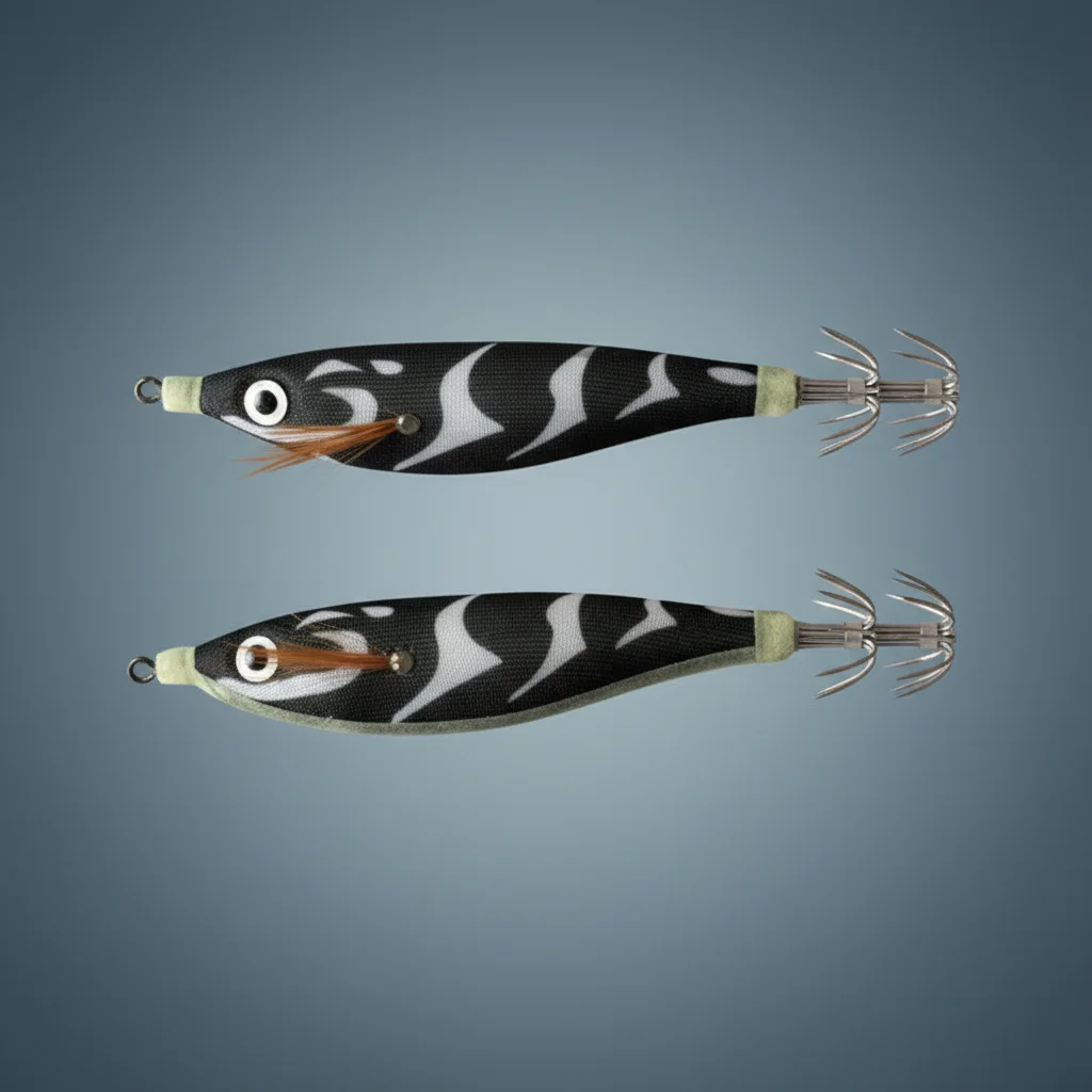 Señuelos de madera para pesca marina en pack de 2