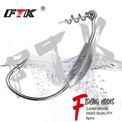 FTK Anzuelos Offset con púas – Texas Rig y vinilos