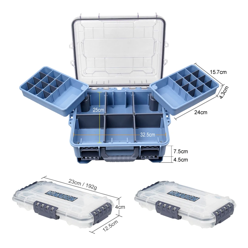 Caja de aparejos impermeable organizador para pesca deportiva - imagen 3