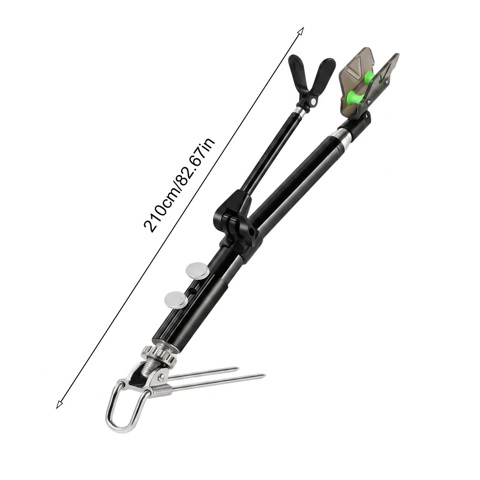 Soporte para cañas de pescar inox multiángulo ajustable playa - imagen 5
