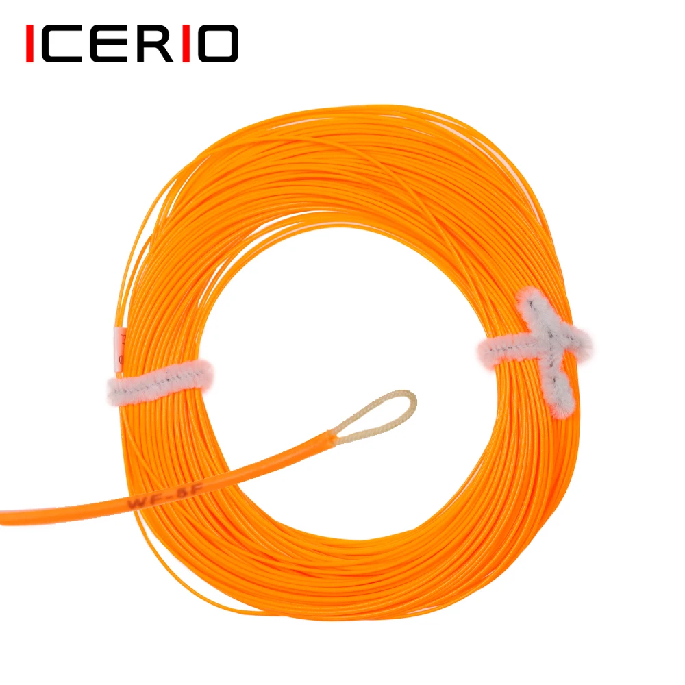 ICERIO WF-5F Línea de mosca flotante naranja – Peso adelante bucle soldado - imagen 2