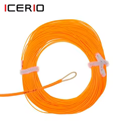 ICERIO WF-5F Línea de mosca flotante naranja – Peso adelante bucle soldado