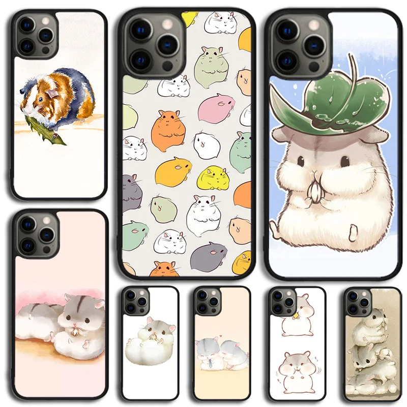 Funda iPhone 11 12 13 14 15 16 17 Pro – Collage hamsters y cobayas - imagen 4