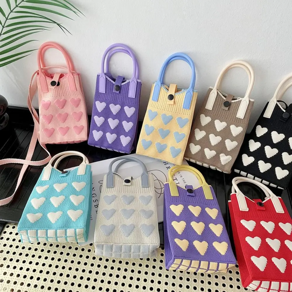 Sweet Love bolso de punto reutilizable gran capacidad para teléfono - imagen 2