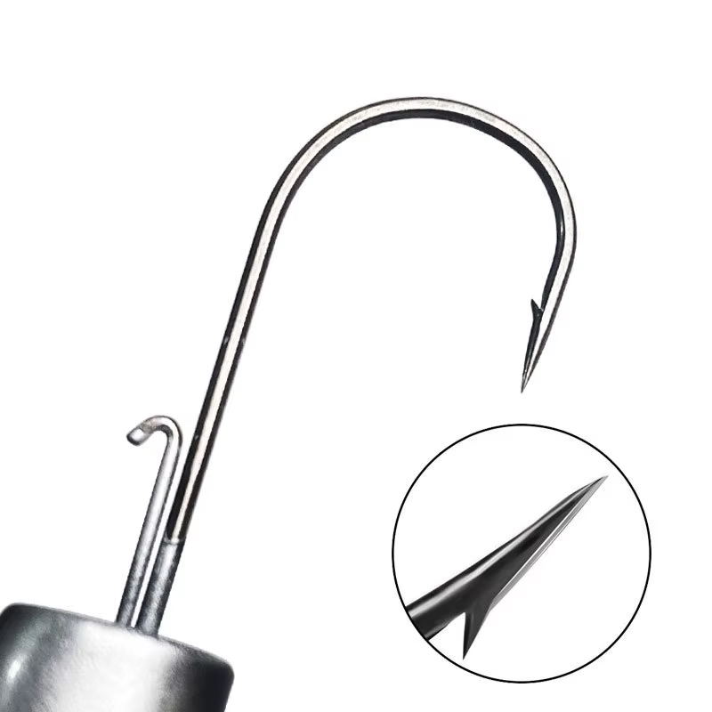 JYJ Jig Head 3D Ojos Inox para Lucio Lubina Vinilo Suave - imagen 4