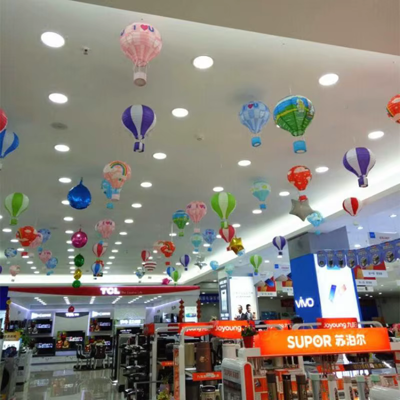 Farol de Papel Navideño – Decoración Colgante con Santa y Reno - imagen 3