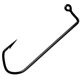 Anzuelos Jig Head extra largos con ranura triangular y vástago curvo