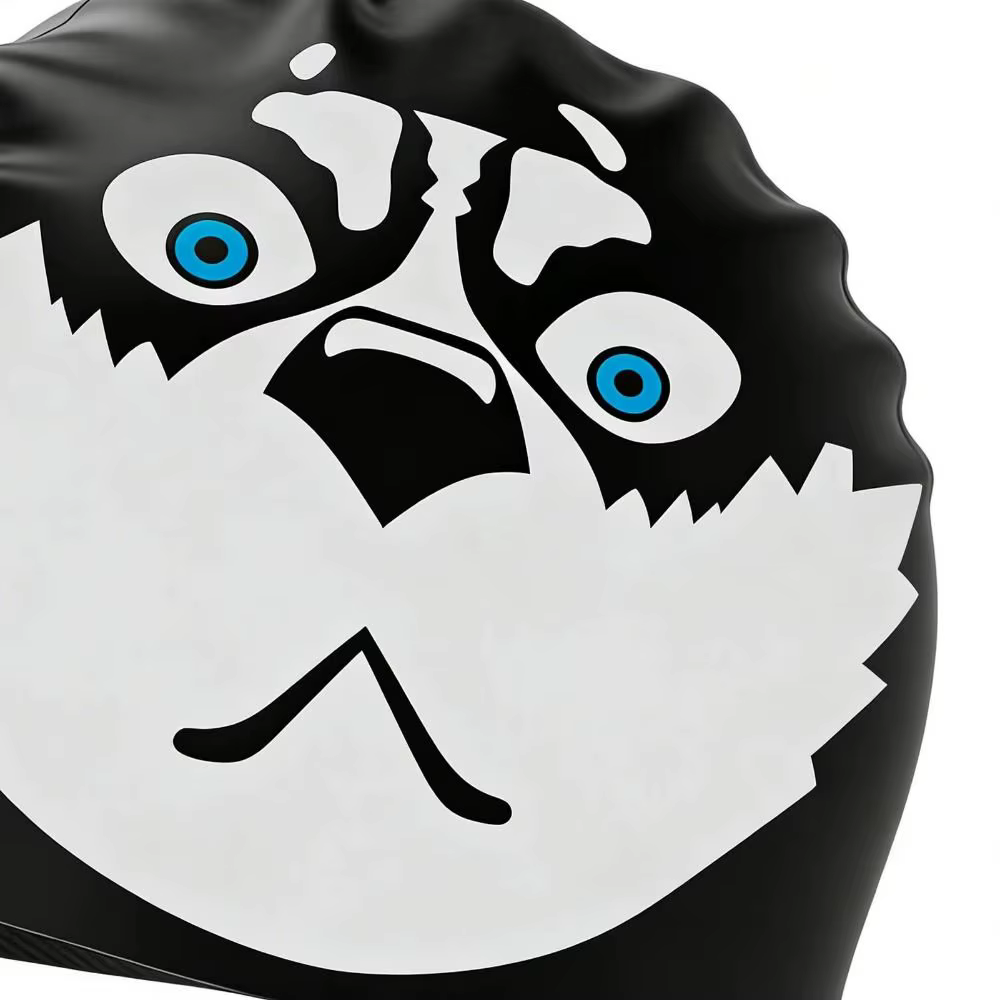 Gorro Natación Silicona Diseño Perro Antideslizante