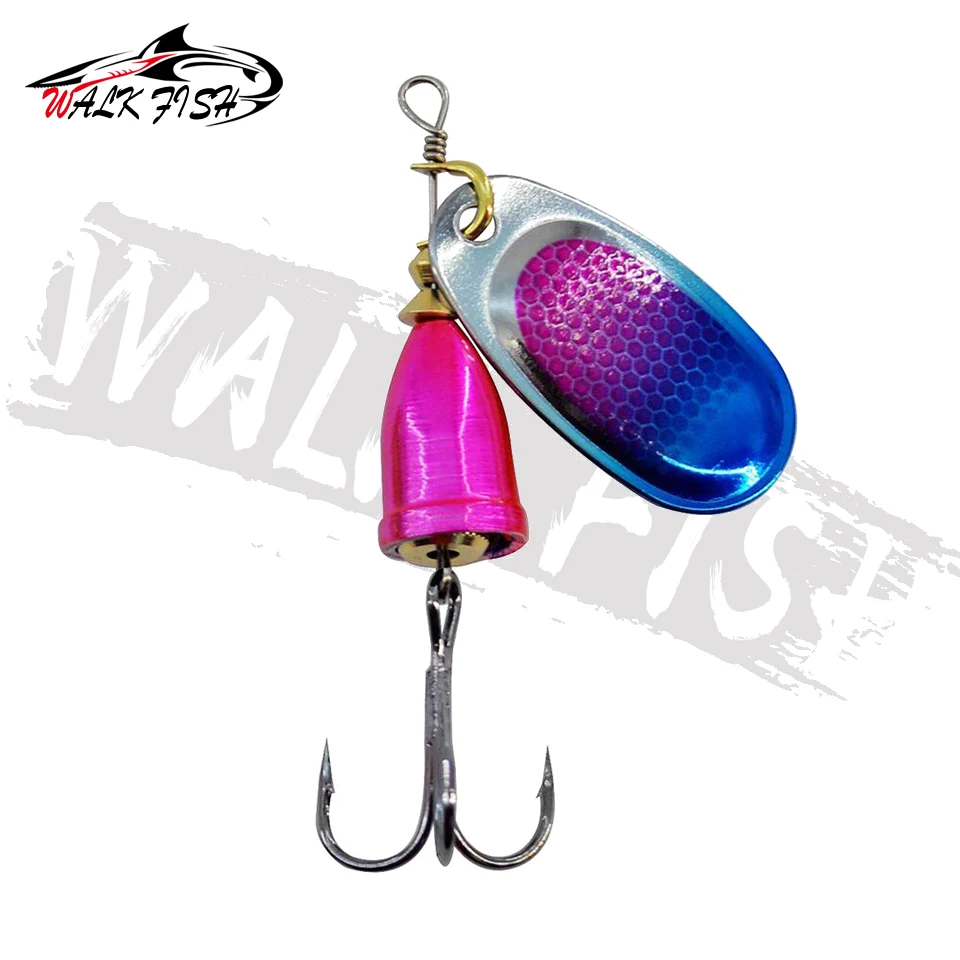 WALK FISH Spinnerbait hundible metal con anzuelo triple para lucio - imagen 5