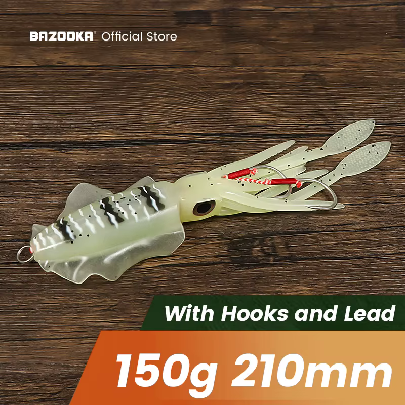 Jighead luminoso Bazooka – Faldas para curricán de hundimiento