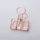Clips de papel oro rosa - Metálicos para carpeta y archivo resistente - imagen 2