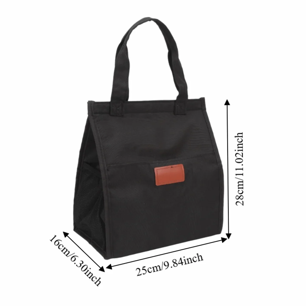 Bolsa térmica de almuerzo impermeable acolchada con bolsillos - imagen 3