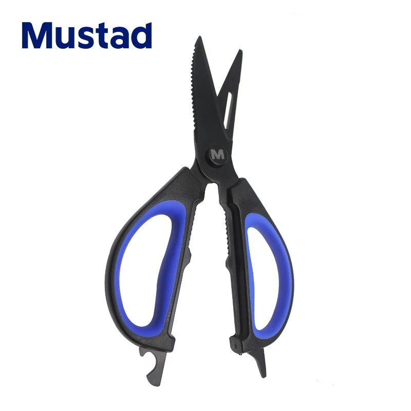 MUSTAD MTB004 Tijeras de pesca inox multifunción doble filo mar
