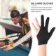 Guantes antideslizantes de billar negros, ligeros y transpirables - imagen 3