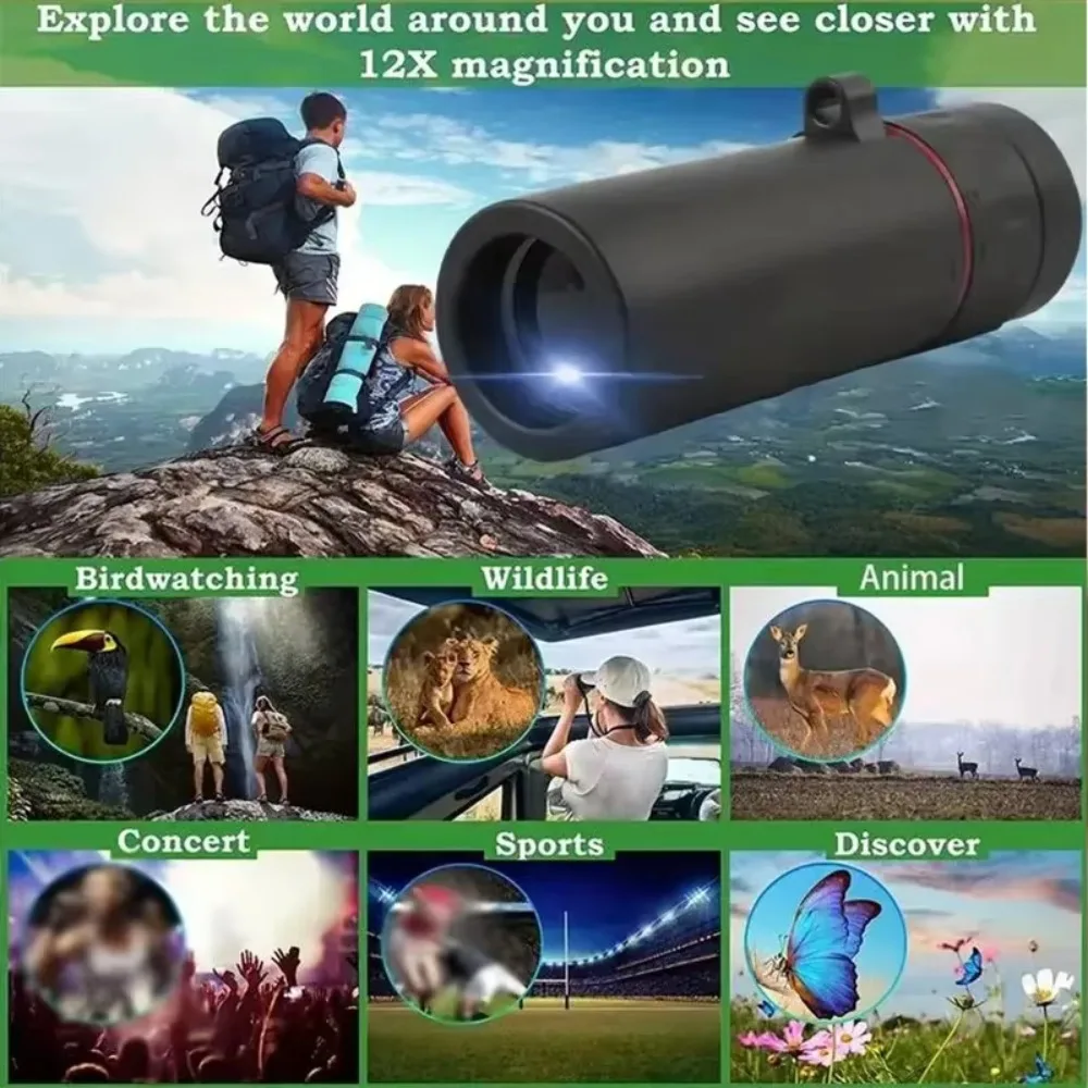 Telescopio monocular de visión nocturna HD con zoom y enfoque rápido - imagen 5